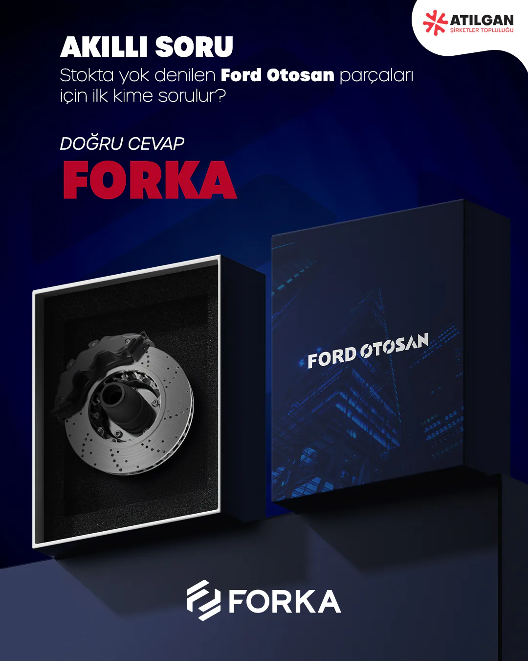Ford Otosan stok bilgisini soru formatında anlatan Forka gönderisi